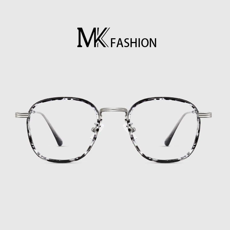 MK/明库韩系豹纹框女小众设计感可配近视小框眼镜时尚个性网红