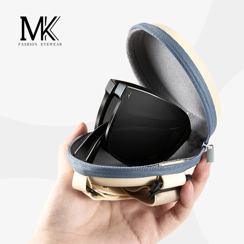 新款黑色韩版折叠墨镜男女通用方框太阳镜潮防紫外线圆脸显瘦百搭