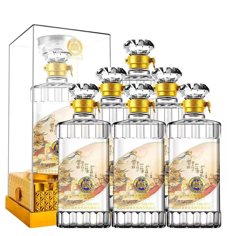 白水杜康大师窖龄A80浓香型白酒6瓶整箱礼盒商务送礼酒52度500ml
