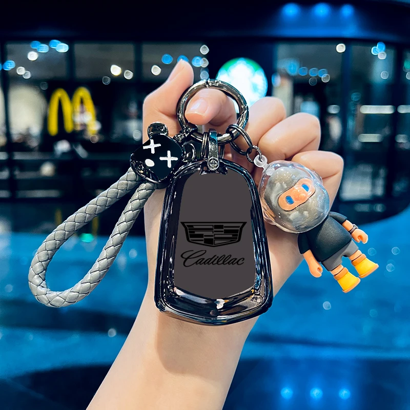 适用凯迪拉克xt5钥匙套xt4车ct5高档atsl高级xt6男xts壳ct6 srx扣