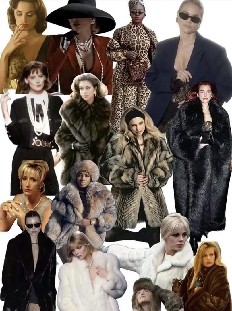 人造皮草 Queen vintagefur no退 no 换  直播间皮草大衣（5k以内）