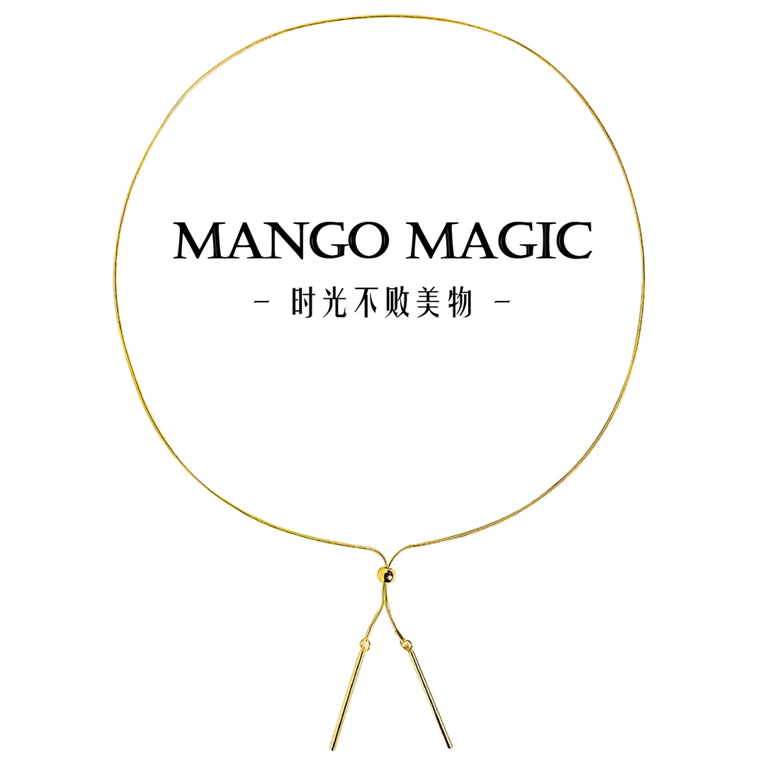 mango magic 铜合金项链 ins海外小众气质叠搭项链毛衣链 9345