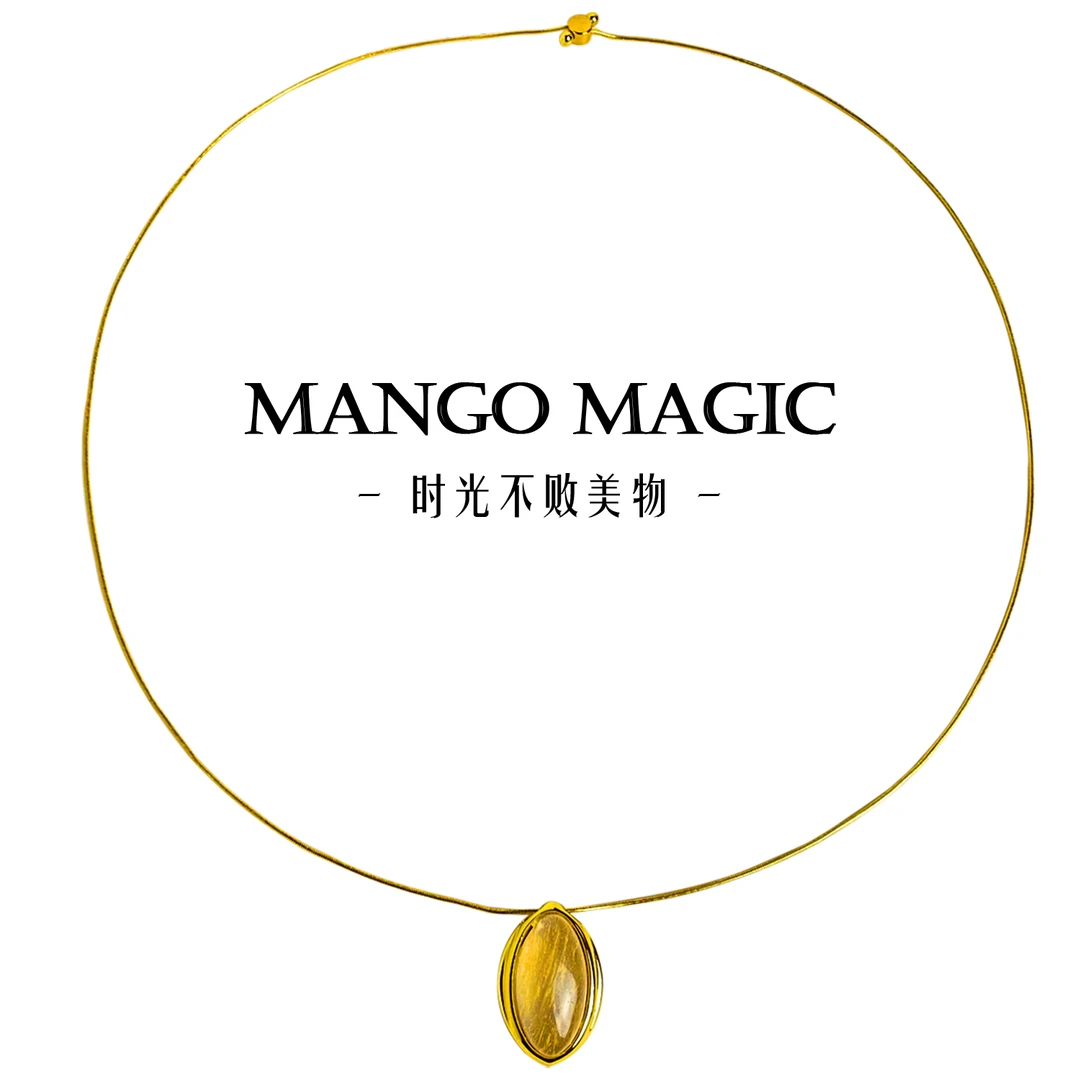 mango magic 铜合金项链 欧美美学气质小众百搭高级感项链9358X