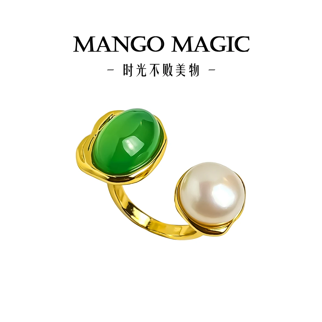 mango magic 铜合金戒指 新中式国风大气质款欧美简约戒指8639