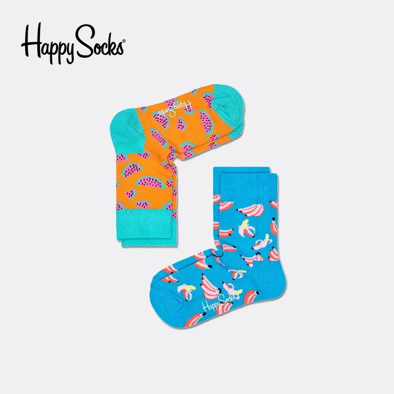 HappySocks潮牌童袜可爱水果婴儿男女宝宝可爱透气棉袜潮袜