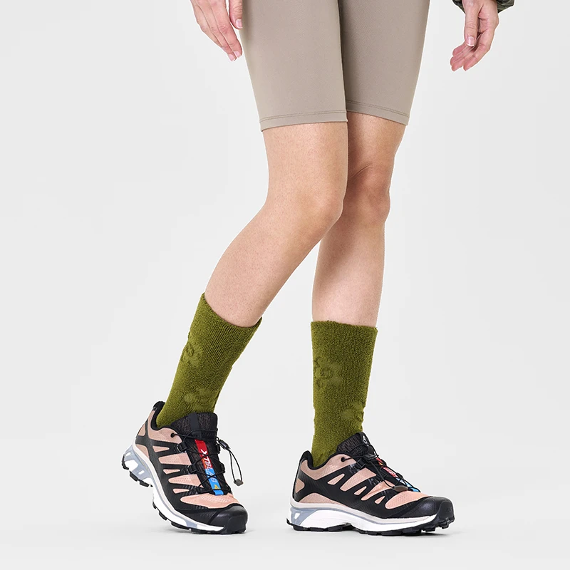 HappySocks 袜子女秋季多巴胺情侣绿花棉袜中筒袜休闲【七夕礼物】