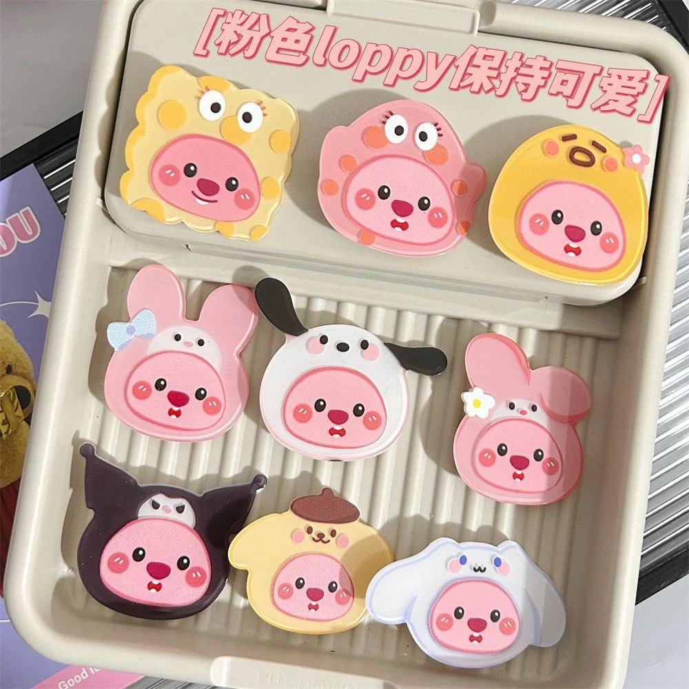 【特价】小海狸Loopy发夹粉色卡通网红鸭嘴夹ins少女心学生发卡