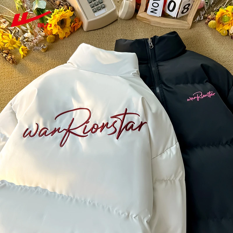 回力潮流百搭面包服男2025新款宽松休闲棉服冬季加厚保暖棉衣外套