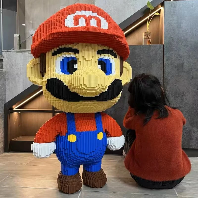 超级玛丽马里奥动脑拼搭益智玩具男女孩想象力专注力积木搭建玩具