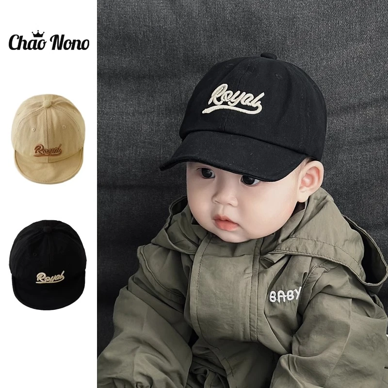 新款婴儿帽子男女宝宝时尚字母遮阳帽小月龄婴幼儿童棒球帽鸭舌帽