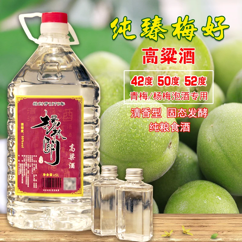 杨林关泡药泡酒果酒高粱酒纯粮清香型散酒丈人送礼42/50度2.5/5L