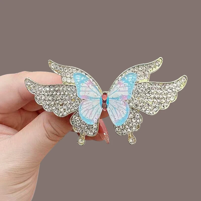 超仙古风优雅蝴蝶气质发夹女网红后脑勺半扎横夹精致发卡头饰发饰