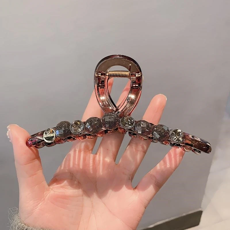 高级感优雅百搭时尚大抓夹法式亚克力后脑勺盘发气质网红鲨鱼夹子