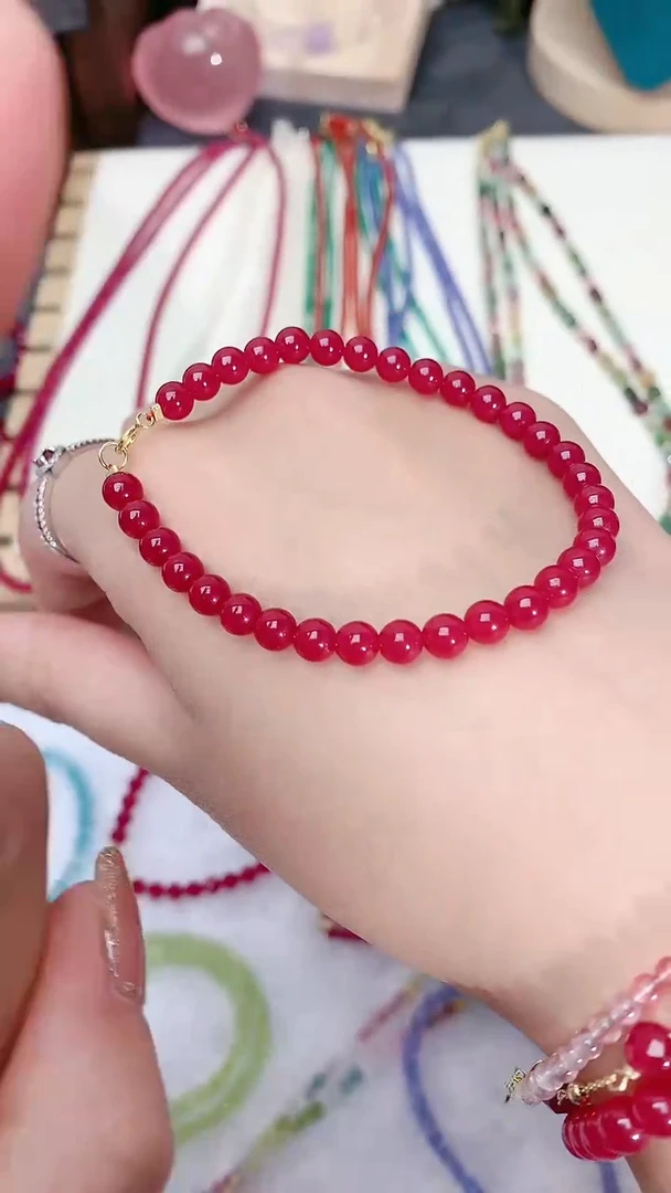 【闪购商品】红宝石手链银S925镶嵌88