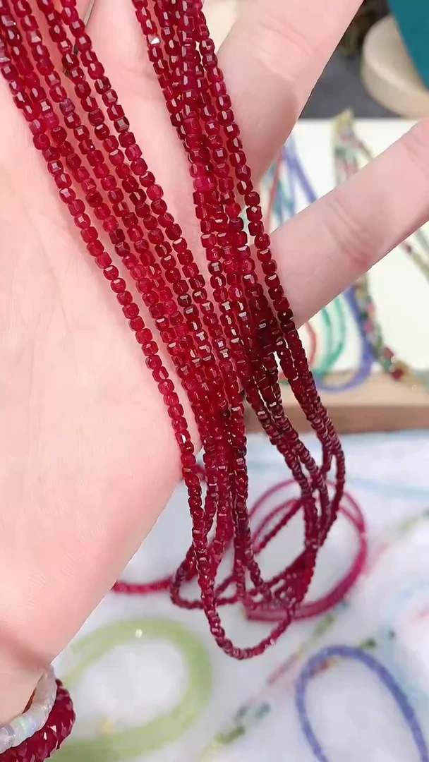 【闪购商品】红宝石颈饰银S925镶嵌97