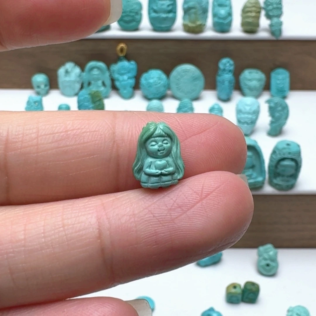 【闪购商品】绿松石小女孩未镶嵌倾**恋
