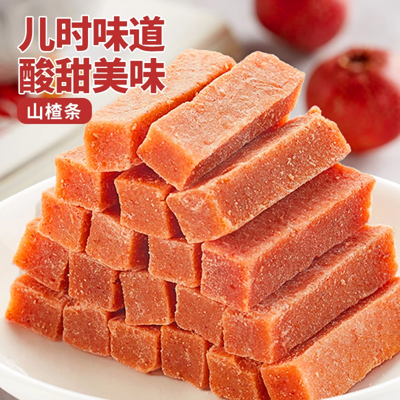 比比赞正宗山楂条片200g酸甜解馋小零食便携食品SW