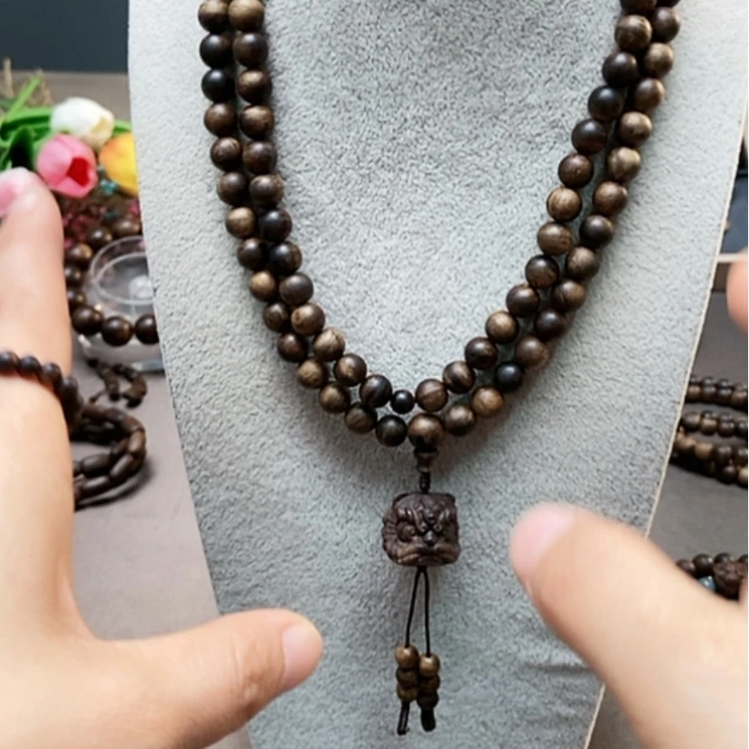 【闪购商品】沉香手串越南芽庄紫棋08设计