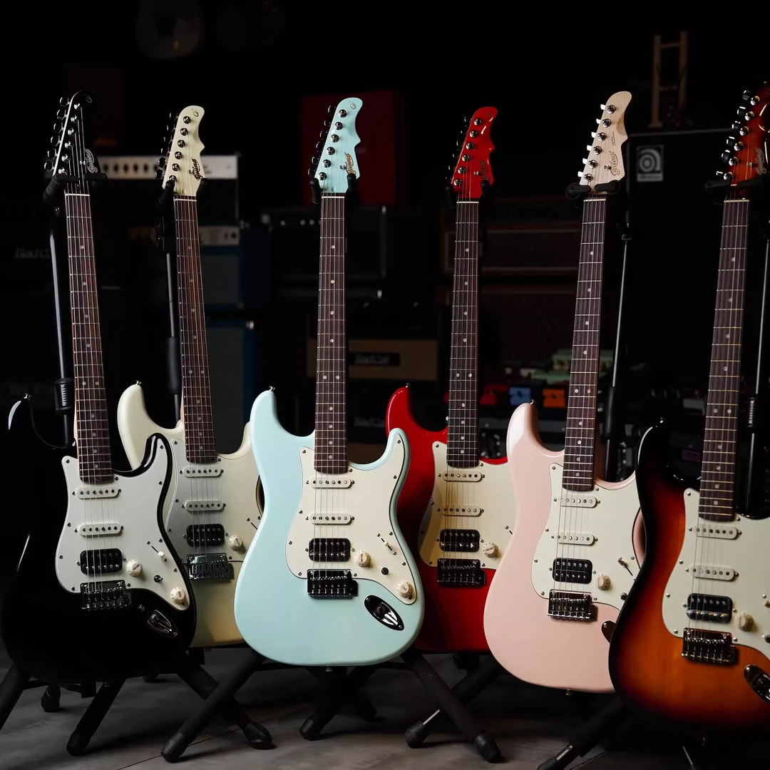 2024款Guina瑰纳GCST-1初学入门ST电吉他单摇单单双切单