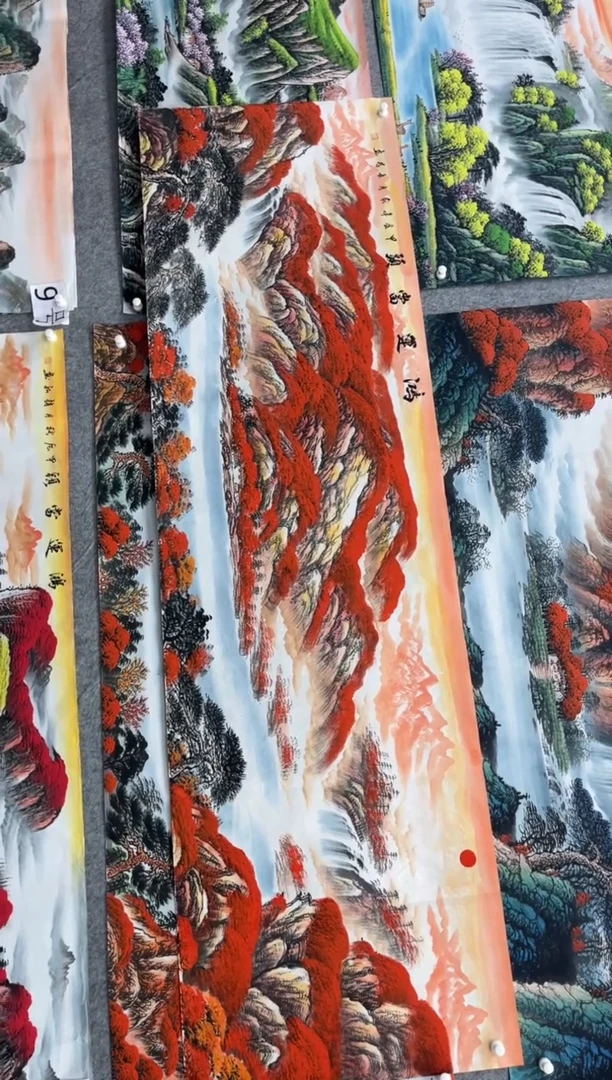 【闪购商品】240*70八尺对开鸿运当头王长纯画芯