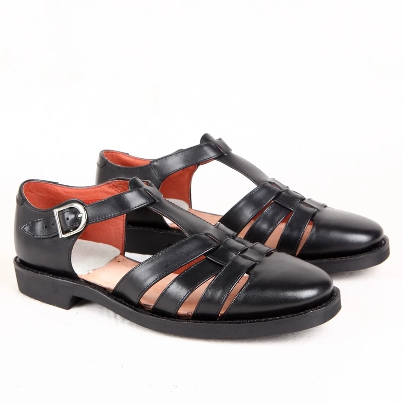 上线轮胎底78式三带真皮凉鞋复古夏皮趟底透气凉皮鞋老三条男鞋