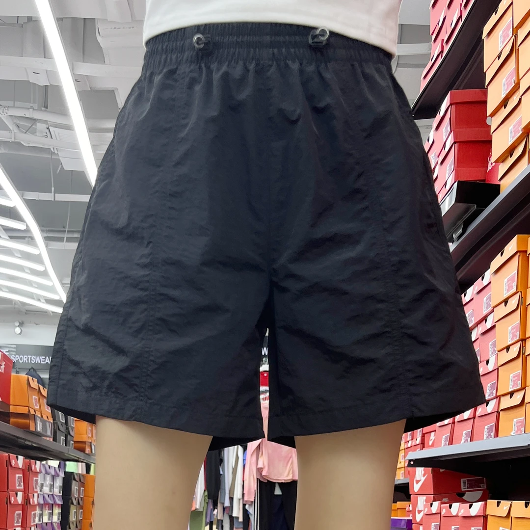 Freepai|扣子黑色百搭显瘦工装短裤夏季新款纯色简约运动短裤女