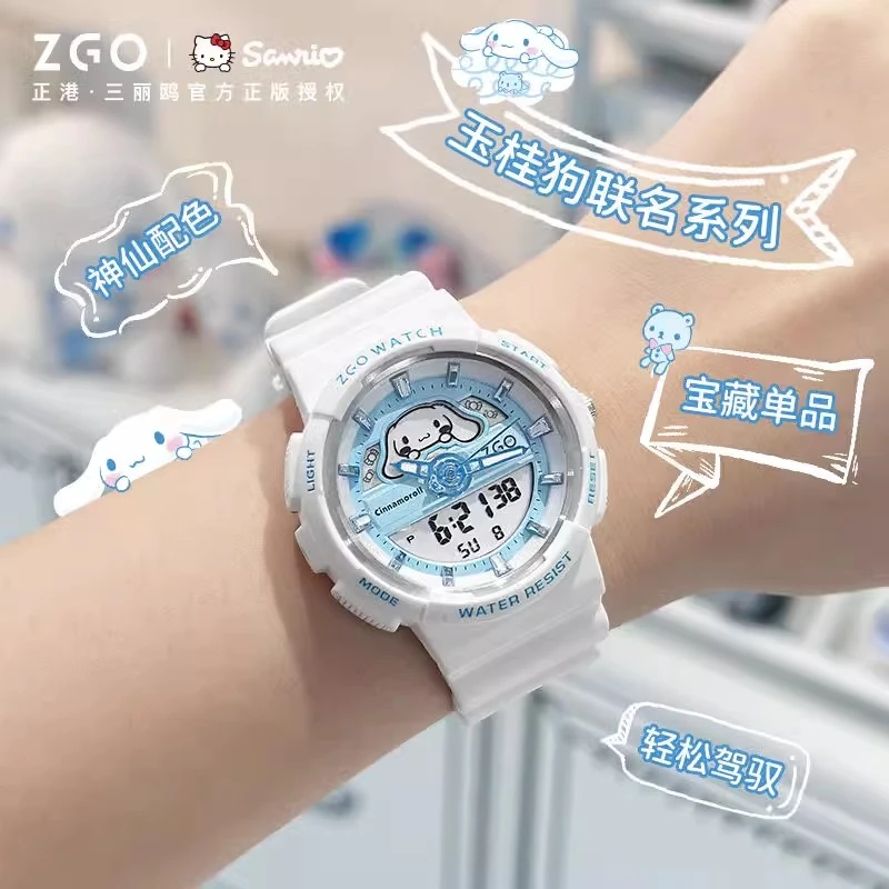 正港学生手表防水女款初高中儿童学生运动电子表多功能青少年腕表