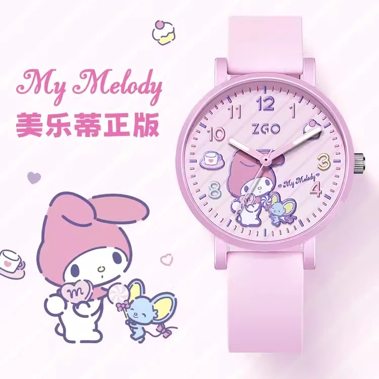 正港美乐蒂手表时尚学生正品防水三丽鸥正版高颜值石英腕表女款