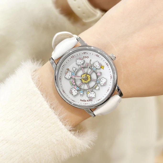 正港手表女款爆款2025款三丽鸥家族情人节礼物送女友旋转木马手表