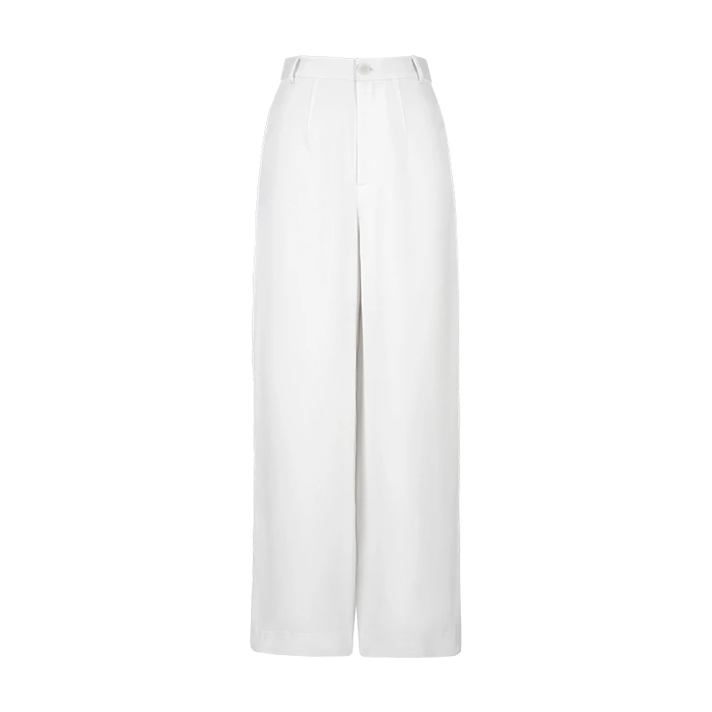 MAGGIE MA马婧设计师款简约高腰显瘦休闲通勤直筒西裤363P/276P