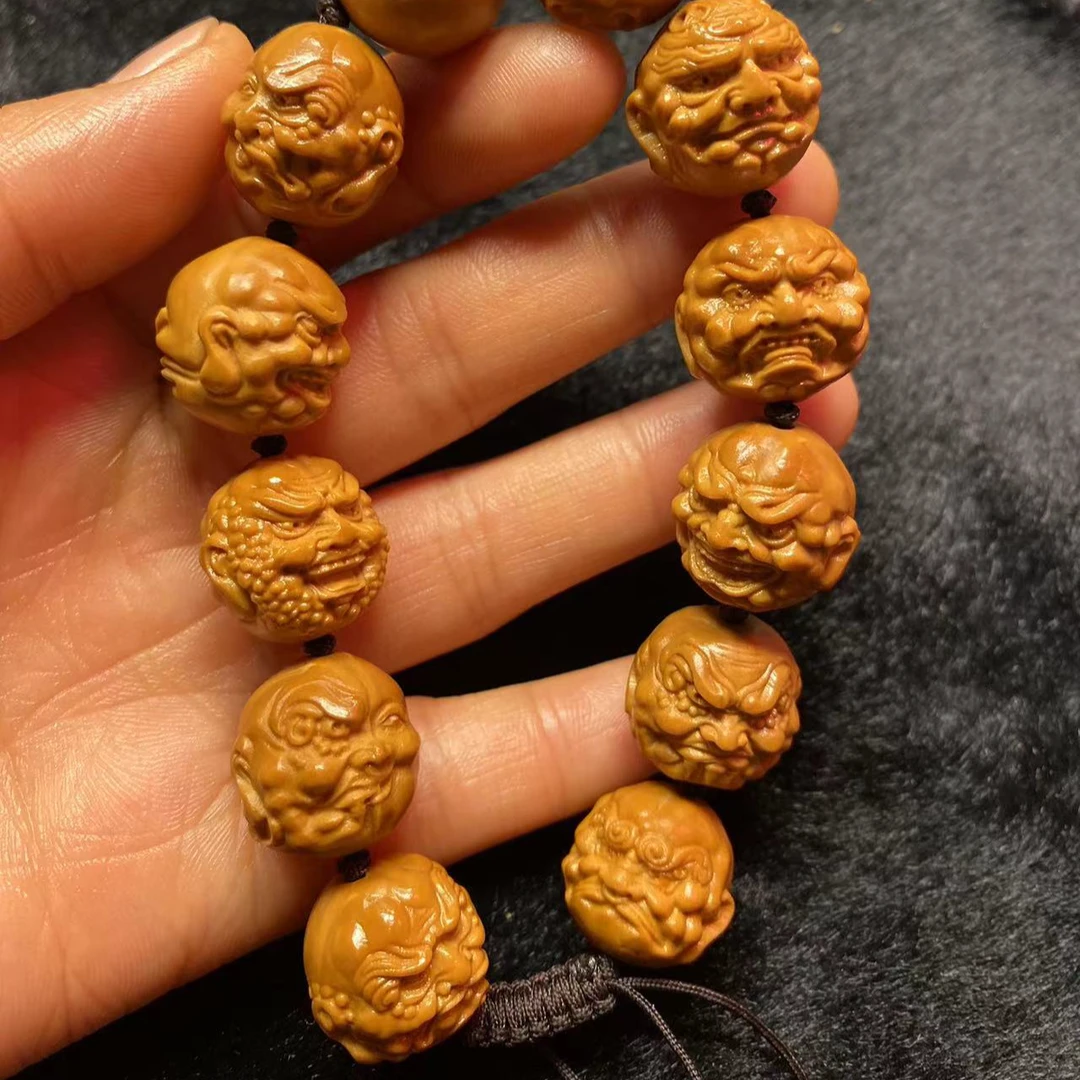 恶僧手串精品橄榄核雕男女文玩