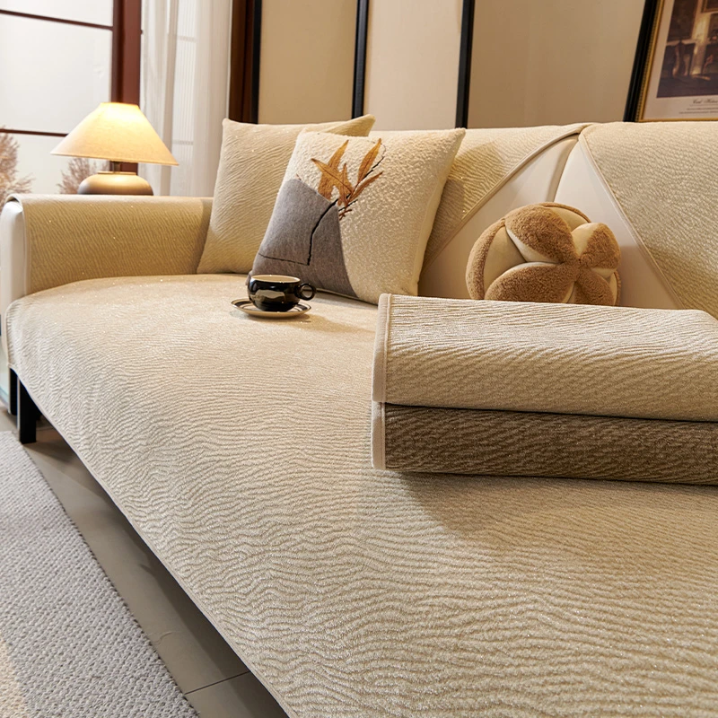 唯蒂妮【满天星】雪尼尔沙发垫防滑防猫抓坐垫子美式复古套罩