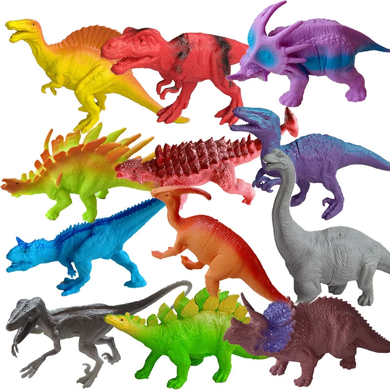 大号生肖恐龙玩具软胶霸王龙动物世界模型侏罗纪套装仿真梁龙玩具