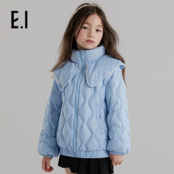 E.I冬装新品女童甜美羽绒服淑女款外套韩版D8224650703