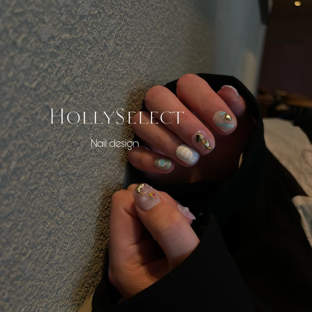 福利款NO退NO换「 塞纳河清晨」手工穿戴甲  HollySelect穿搭（戴）甲