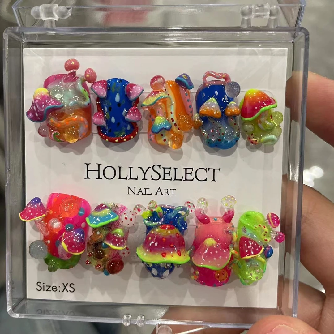 「奇异蘑菇」HollySelect小众手工穿戴甲