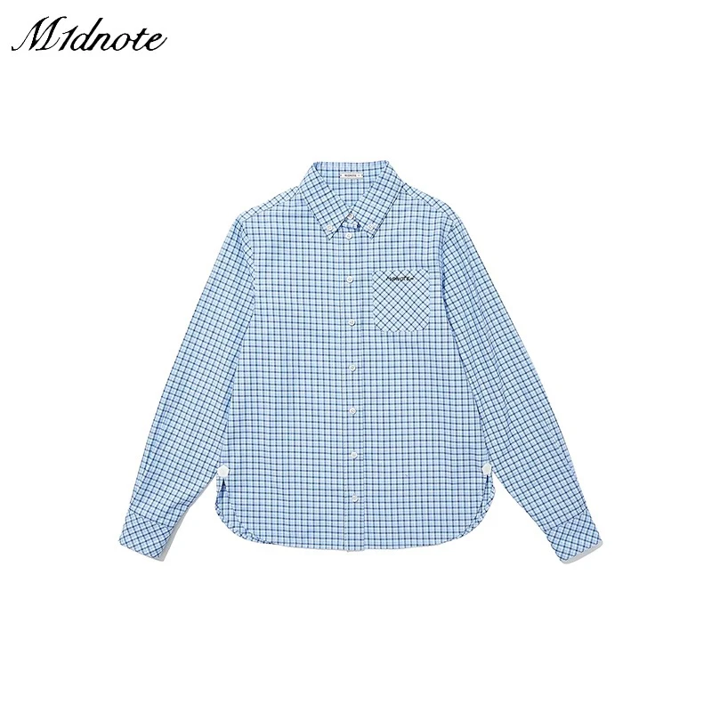 M1DNOTE 格纹字母衬衫