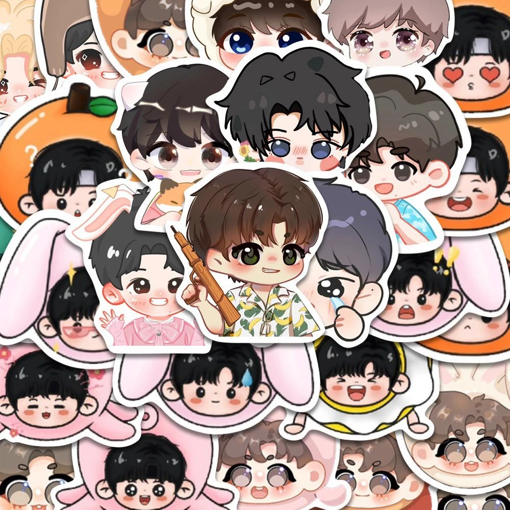 68张可爱Q版时代少年团贴纸丁程鑫宋亚轩严浩翔周边DIY手机壳贴画