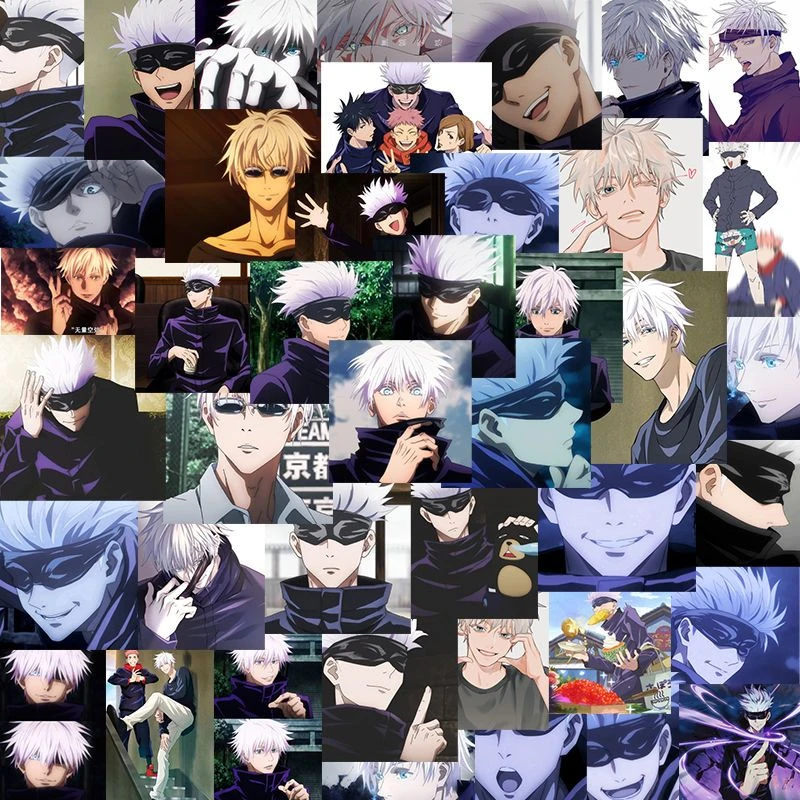 日系卡通动漫咒术回战周边贴纸五条悟狗卷棘人物手机壳贴画防水