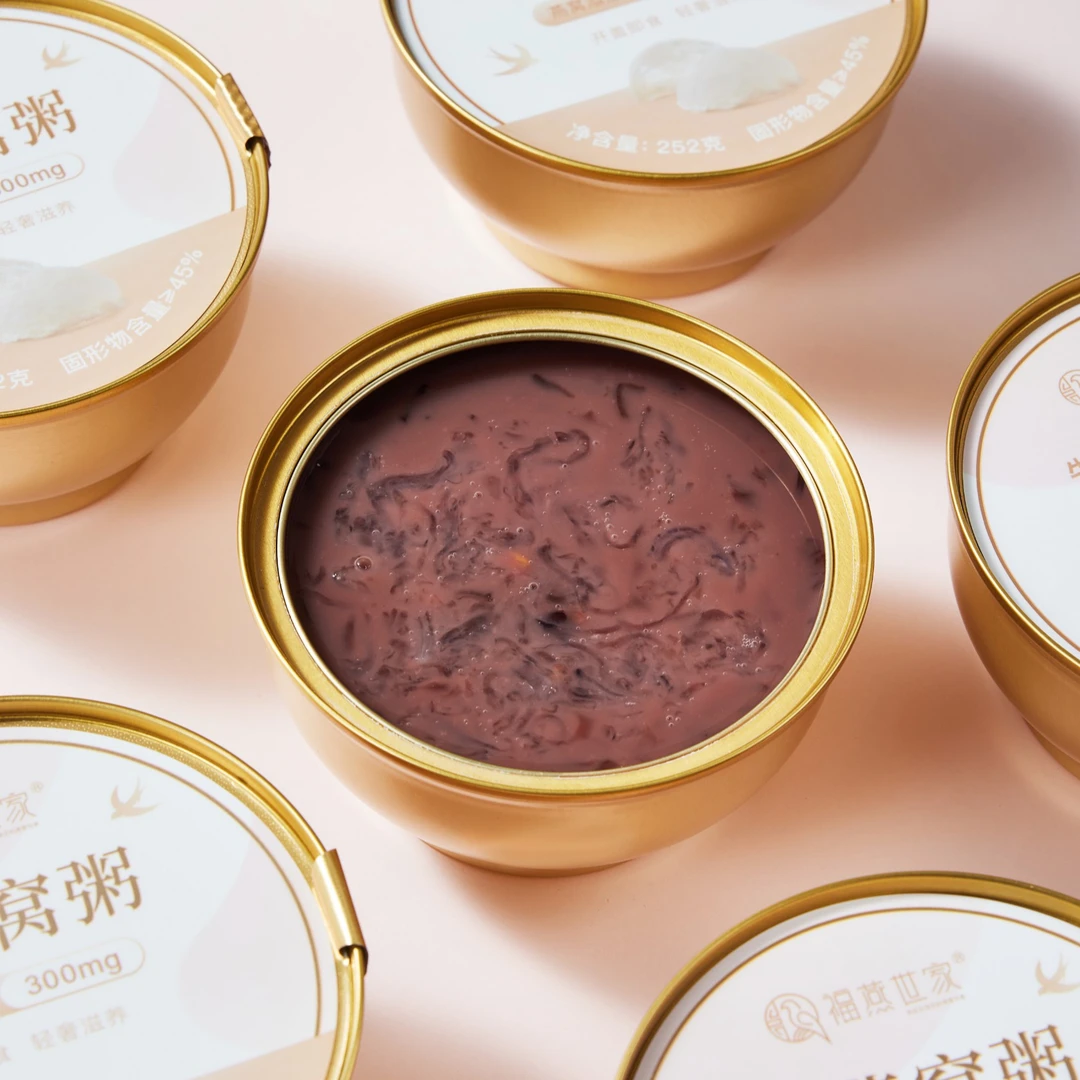 福燕世家福燕世家元气牛奶黑米燕窝粥6碗礼盒装