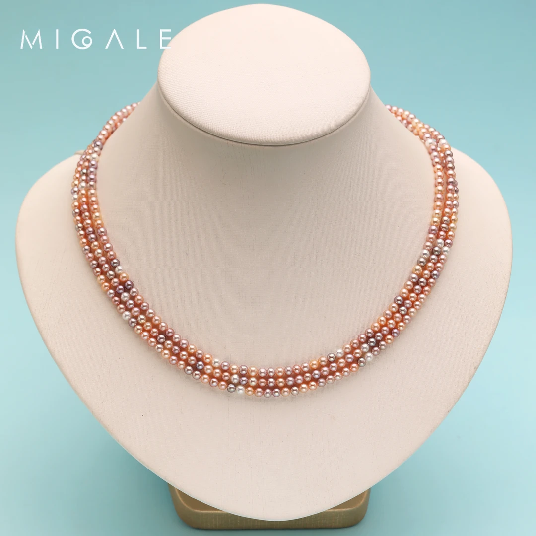 【源头】高品质糖果baby珠链3-4mm【多样性发货一件】C1013