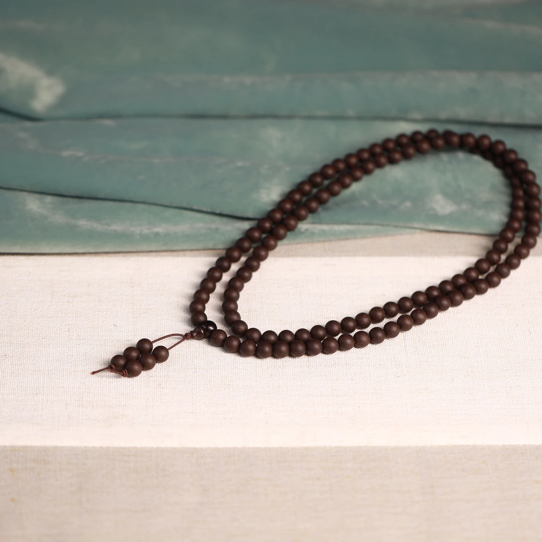 梅花降真108颗香珠0.8尺寸 手工制作便携熏香 香丸香珠