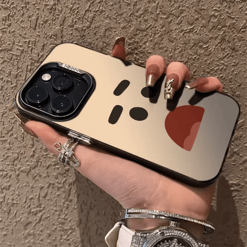 苹果15promax手机壳搞怪惊讶表情14promax简约iPhone13全包12pm套