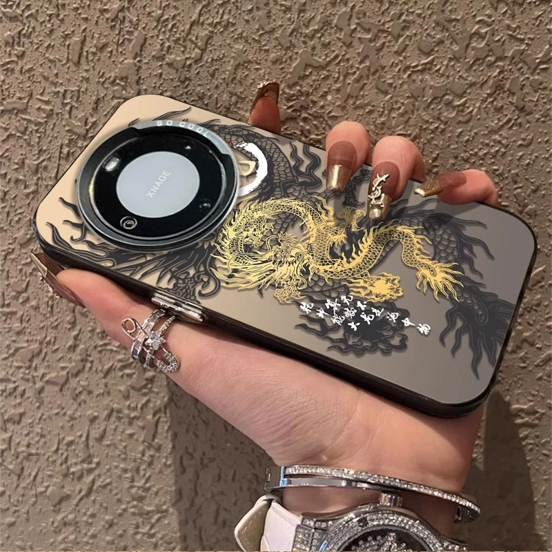 中国龙适用华为mate60手机壳mate50彩银mate40p网红喜庆男女防摔