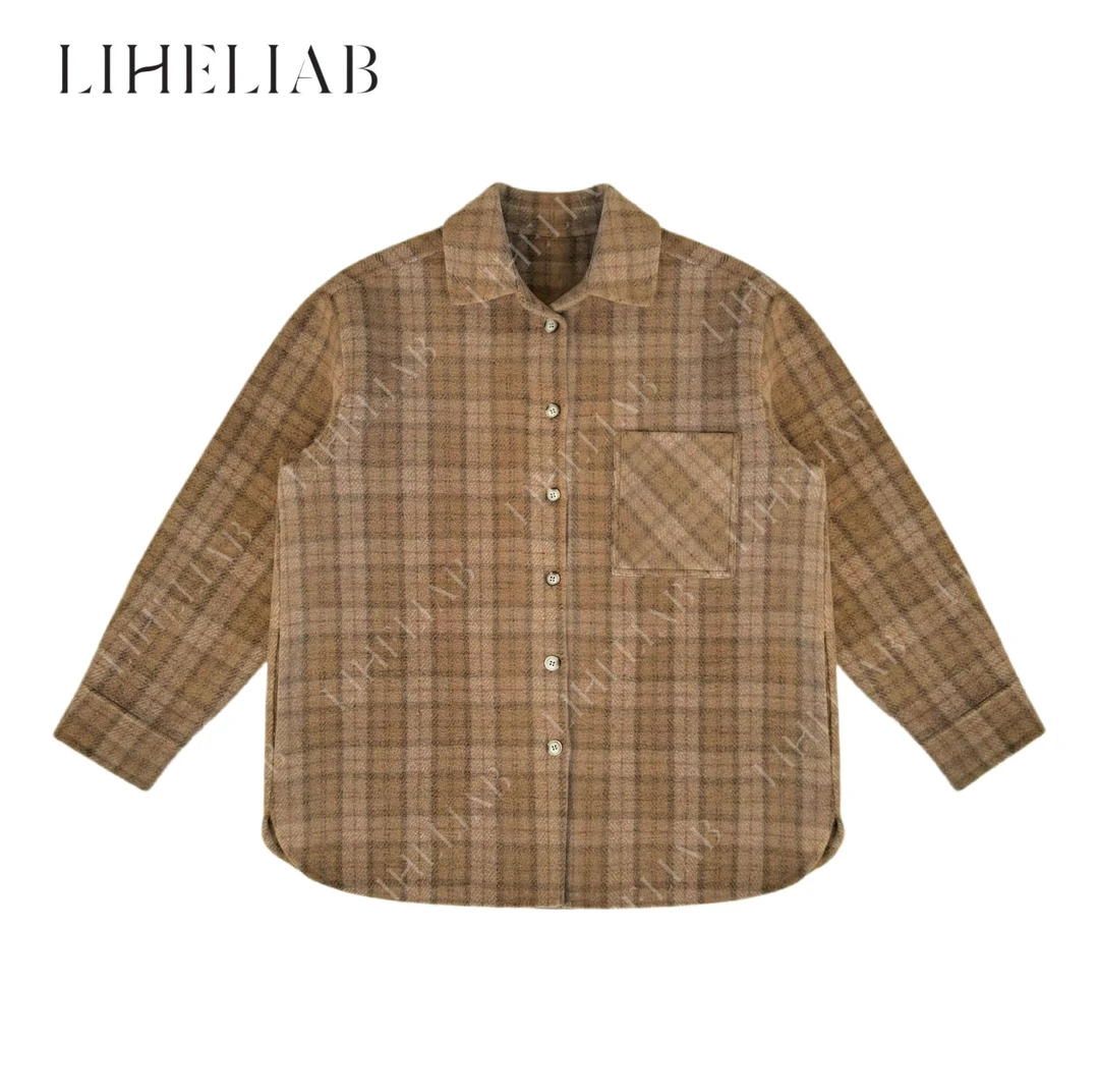 宝儿家 / 伦敦双面羊毛外套  秋冬新款磨毛双面羊毛单排扣外套