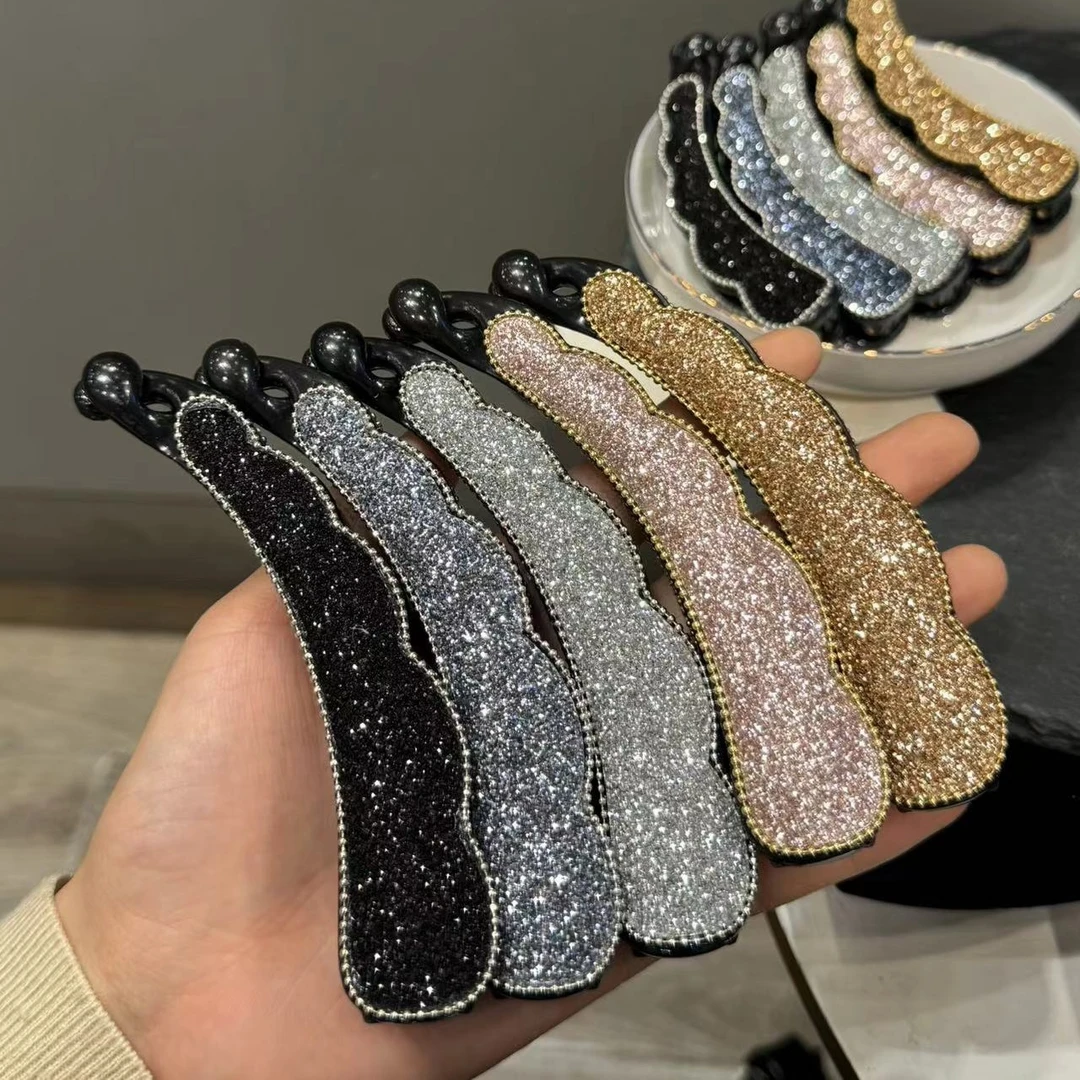 香蕉夹竖夹马尾发夹子女2025新款发卡扭扭夹大号发量多气质感头饰