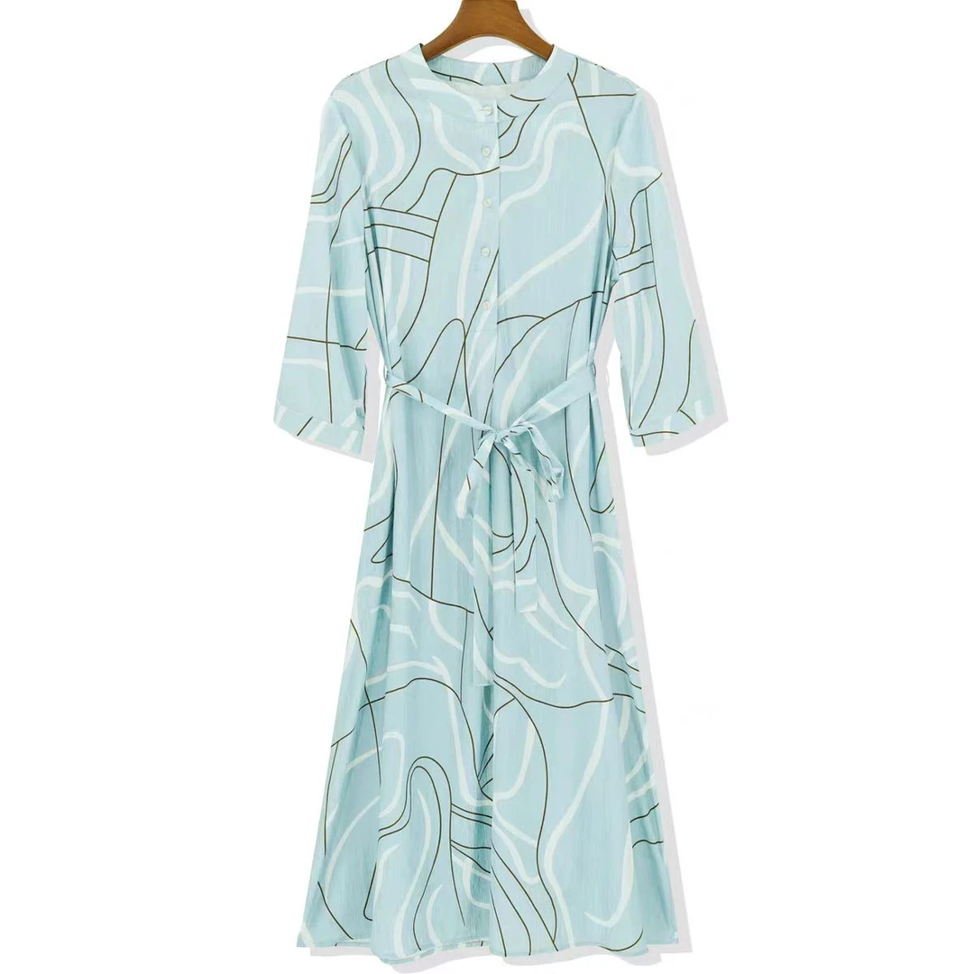 【卿雅钜惠】玫瑰的故事妈妈同款重磅桑蚕丝减龄女装裙子LS24L873