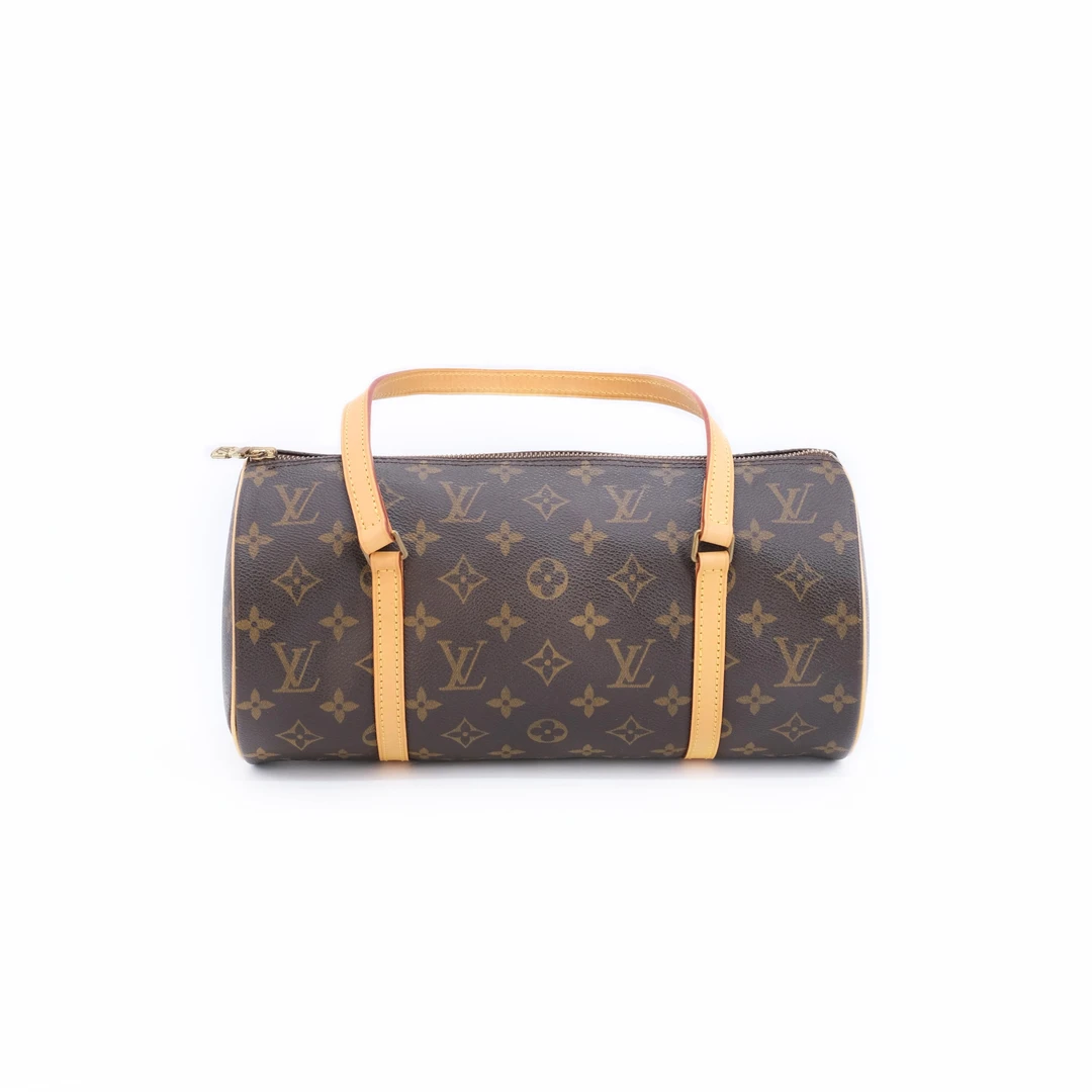 95新 LouisVuitton/路易威登 甄宝宝/LV全原中古黄皮巴比龙30