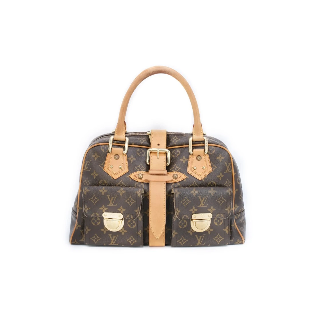 95新 LouisVuitton/路易威登 甄宝宝/LV 全原曼哈顿小号/手提包