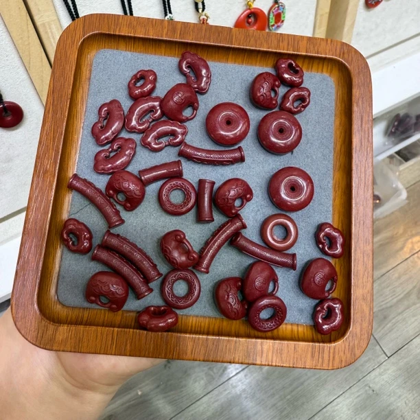 含辰砂工艺品（直播或联系客服选款）朱砂紫金砂吊坠